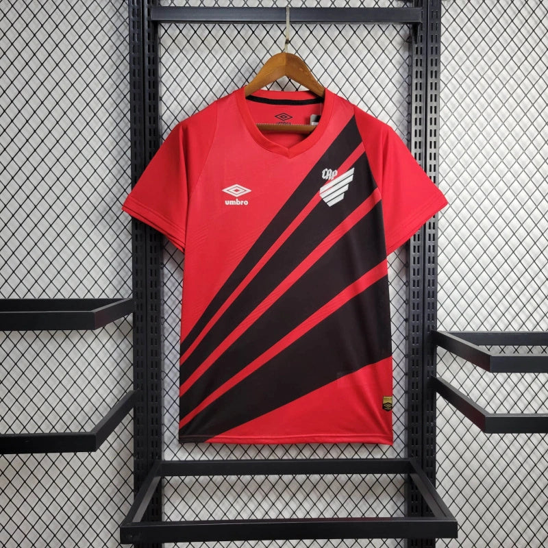 camisa-athletico paranaense-home-i-1-vermelha-umbro-24-25-neymar-messi-cr7-futebol