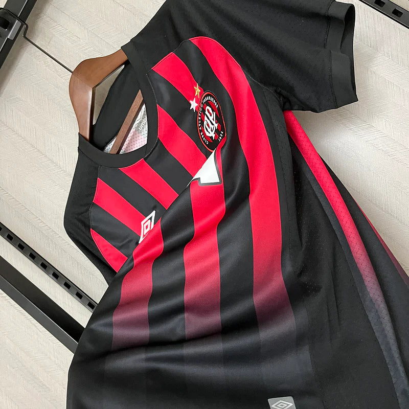 camisa-athletico paranaense-retrô-rubro negra-caixa-umbro-2018-neymar-messi-cr7-futebol 