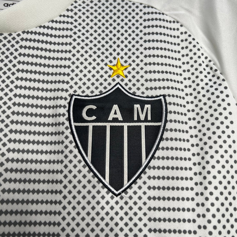 camisa-atlético mineiro-away-ii-2-branca-adidas-24-25-torcedor-masculina-neymar-messi-cr7-futebol