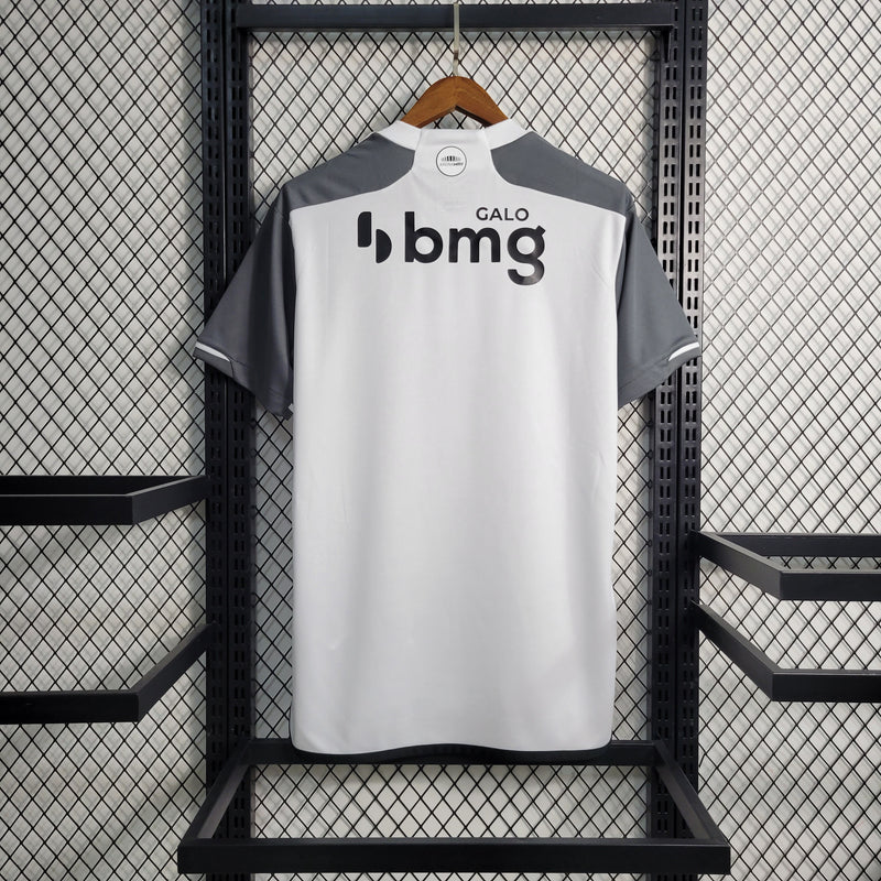 camisa-atlético mineiro-away-ii-2-branca-betano bmg-adidas-23-24-torcedor-masculina-neymar-messi-cr7-futebol