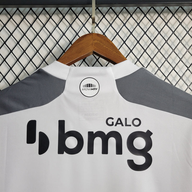 camisa-atlético mineiro-away-ii-2-branca-betano bmg-adidas-23-24-torcedor-masculina-neymar-messi-cr7-futebol