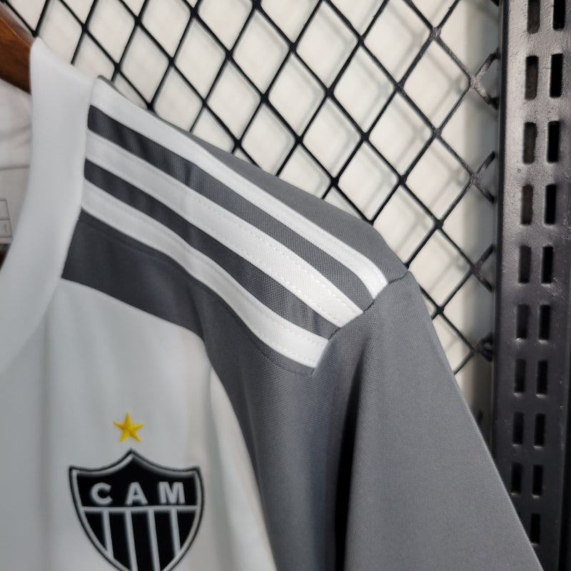 camisa-atlético mineiro-away-ii-2-branca-betano bmg-adidas-23-24-torcedor-masculina-neymar-messi-cr7-futebol