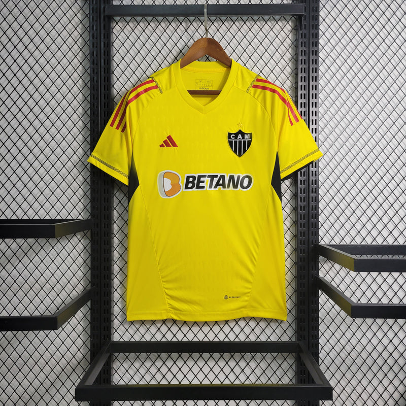 camisa-atlético mineiro-goleiro-amarela-betano-adidas-23-24-torcedor-masculina-neymar-messi-cr7-futebol
