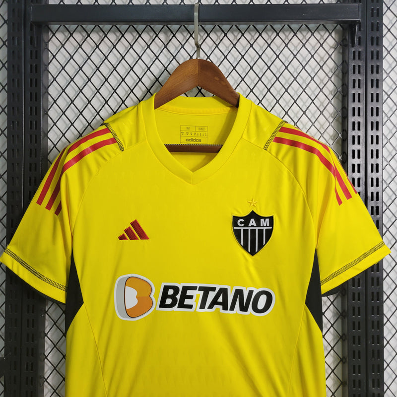 camisa-atlético mineiro-goleiro-amarela-betano-adidas-23-24-torcedor-masculina-neymar-messi-cr7-futebol