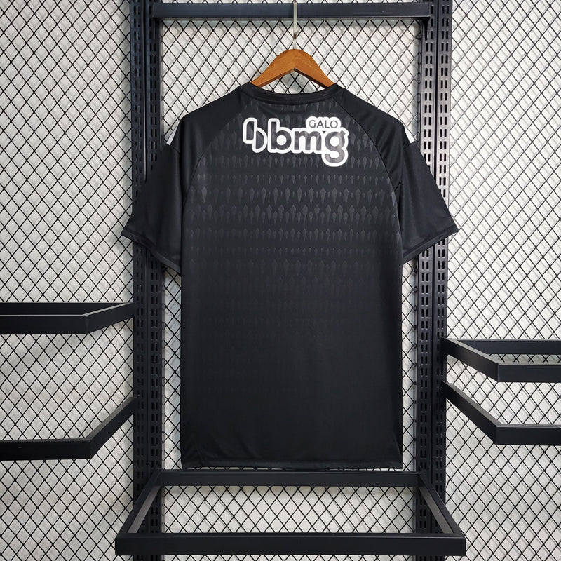 camisa-atlético mineiro-goleiro-black-preta-betano bmg-adidas-23-24-torcedor-masculina-neymar-messi-cr7-futebol