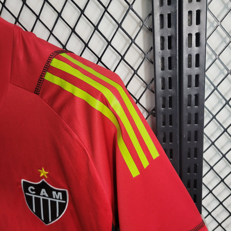 camisa-atlético mineiro-goleiro-red-vermelha-betano-adidas-23-24-torcedor-masculina-neymar-messi-cr7-futebol