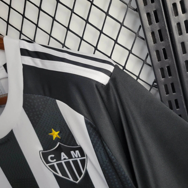 camisa-atlético mineiro-home-i-1-listrada-adidas-24-25-torcedor-masculina-neymar-messi-cr7-futebol