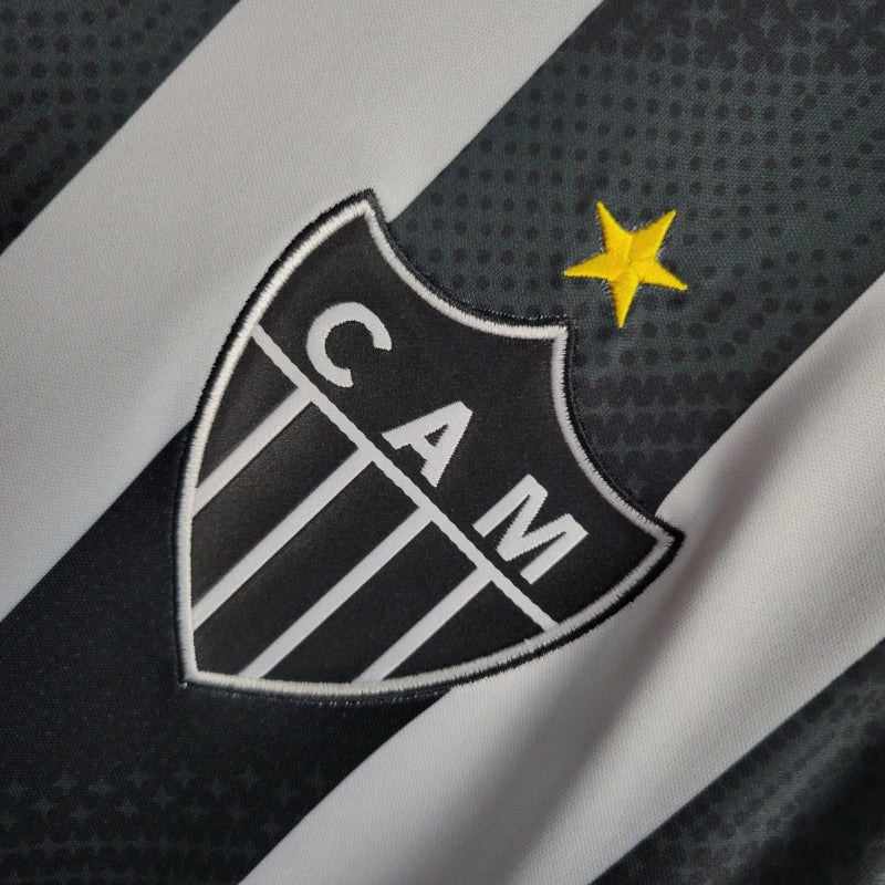 camisa-atlético mineiro-home-i-1-listrada-adidas-24-25-torcedor-masculina-neymar-messi-cr7-futebol