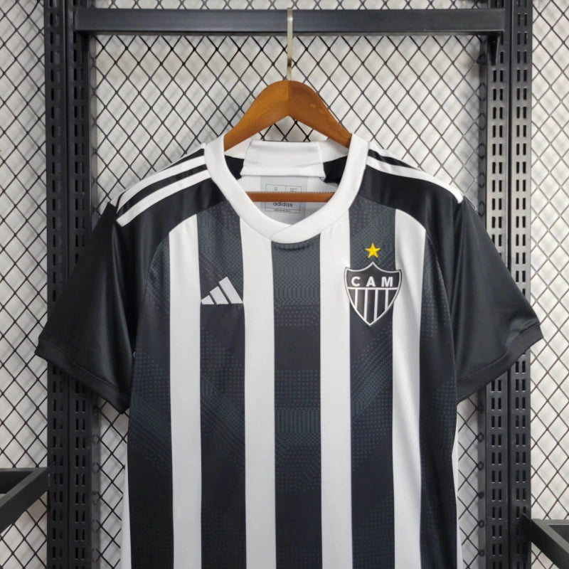 camisa-atlético mineiro-home-i-1-listrada-adidas-24-25-torcedor-masculina-neymar-messi-cr7-futebol