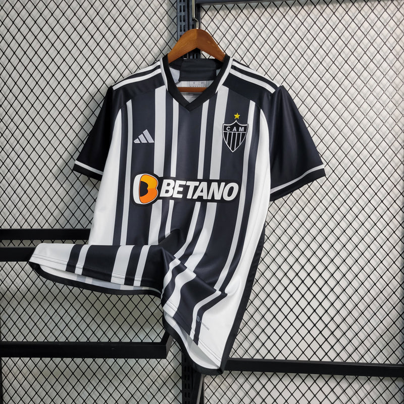 camisa-atlético mineiro-home-i-1-listrada-betano-bmg-adidas-23-24-torcedor-masculina-neymar-messi-cr7-futebol