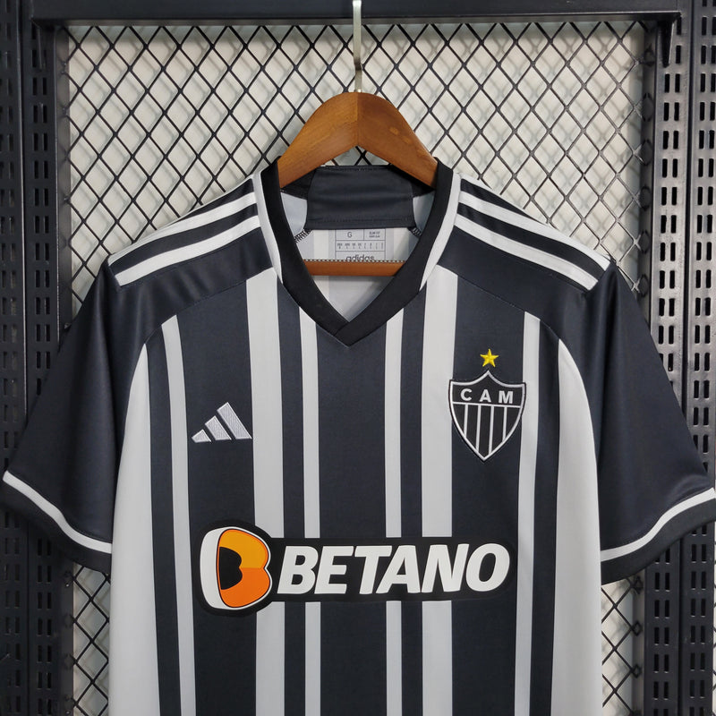 camisa-atlético mineiro-home-i-1-listrada-betano-bmg-adidas-23-24-torcedor-masculina-neymar-messi-cr7-futebol