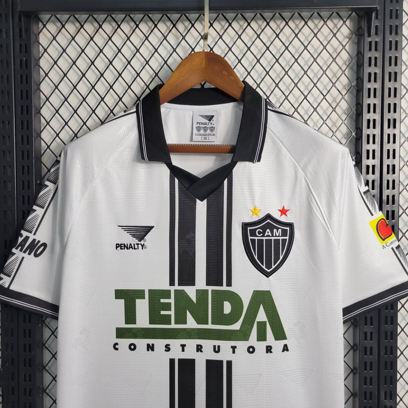 camisa-atlético mineiro-retrô-branca-tenda-penalty-1997-torcedor-masculina-neymar-messi-cr7-futebol
