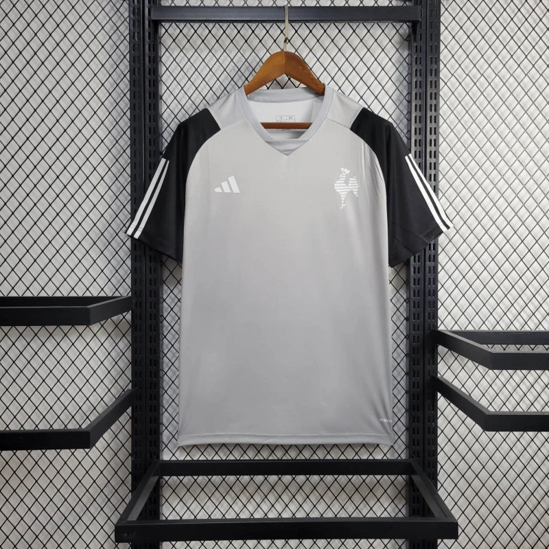 camisa-atlético mineiro-training-cinzaa-adidas-24-25-torcedor-masculina-neymar-messi-cr7-futebol 