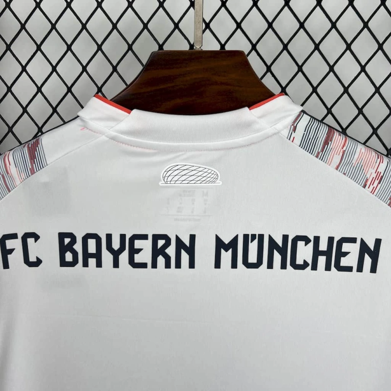 camisa-bayern de munique-away-ii-2-branca-t-mobile-adidas-25-26-neymar-messi-cr7-futebol