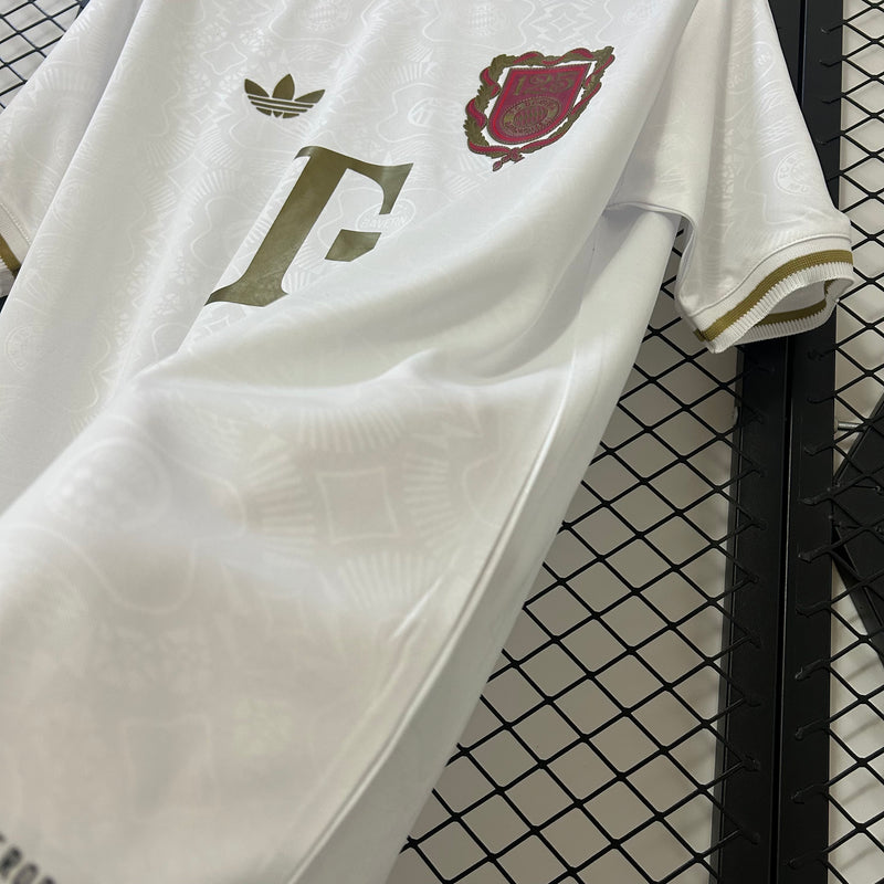 camisa-bayern de munique-125 anos-branca-t-mobile-adidas-25-26-neymar-messi-cr7-futebol