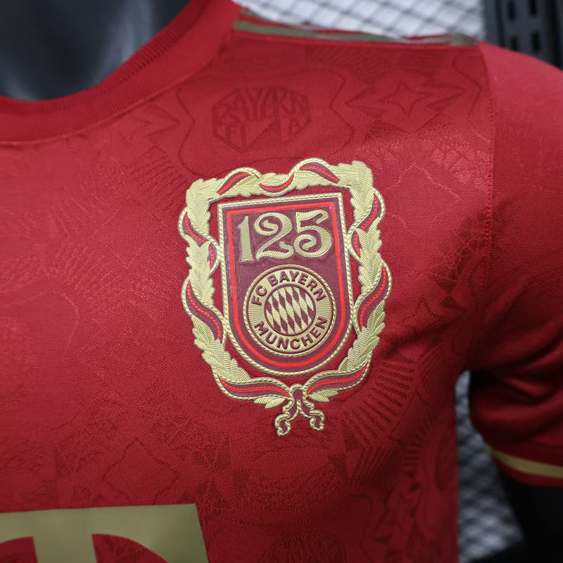 camisa-bayern de munique-125 anosii-vermelha-t-mobile-adidas-25-26-neymar-messi-cr7-futebol