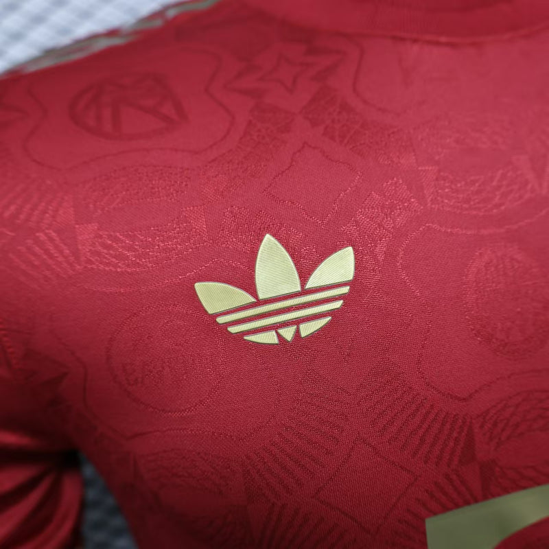 camisa-bayern de munique-125 anosii-vermelha-t-mobile-adidas-25-26-neymar-messi-cr7-futebol
