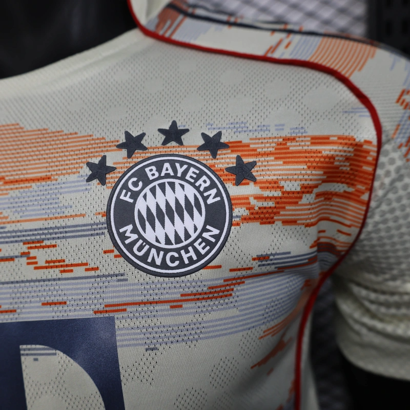 camisa-bayern de munique-away-ii-2-branca-t-mobile-adidas-25-26-neymar-messi-cr7-futebol