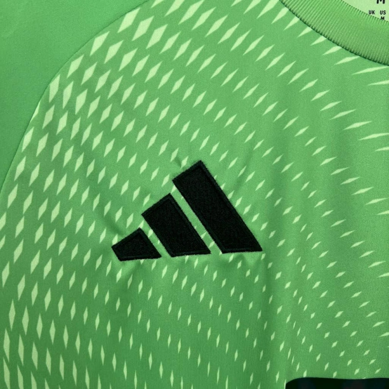 camisa-bayern de munique-goleiro-verde-t-mobile-adidas-25-26-neymar-messi-cr7-futebol