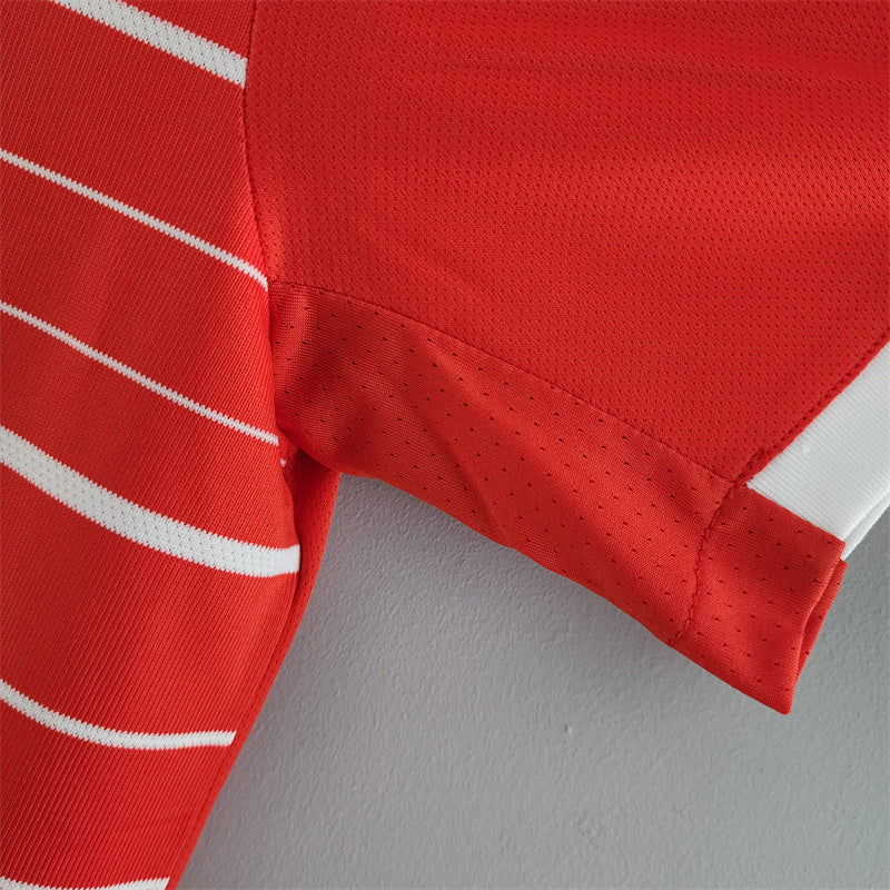 camisa-bayern de munique-home-i-1-vermelha-t-mobile-adidas-22-23-neymar-messi-cr7-futebol