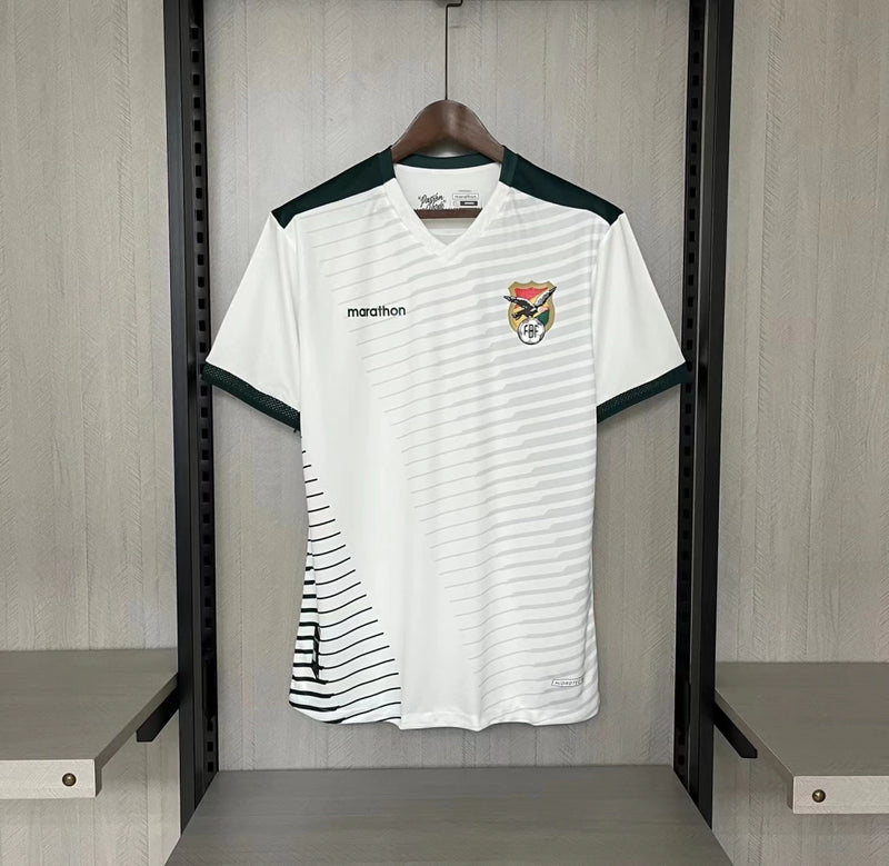 camisa-bolívia-away-ii-2-branca-marathon-23-24-neymar-messi-cr7-futebol