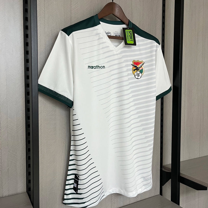 camisa-bolívia-away-ii-2-branca-marathon-23-24-neymar-messi-cr7-futebol