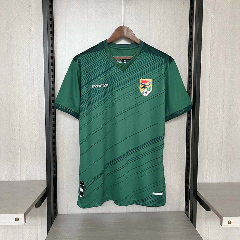 camisa-bolívia-home-i-1-verde-marathon-23-24-neymar-messi-cr7-futebol