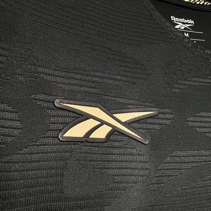 camisa-botafogo-away-ii-2-preta-reebok-24-25-torcedor-neymar-messi-cr7-futebol 