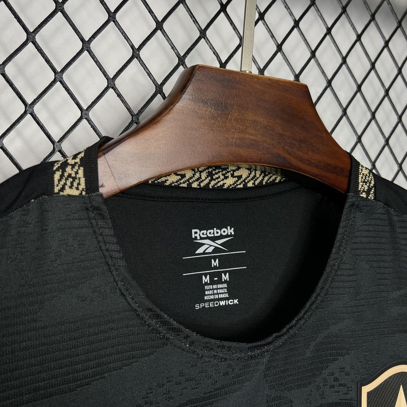 camisa-botafogo-away-ii-2-preta-reebok-24-25-torcedor-neymar-messi-cr7-futebol 