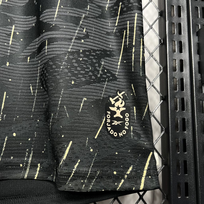 camisa-botafogo-away-ii-2-preta-reebok-24-25-torcedor-neymar-messi-cr7-futebol 
