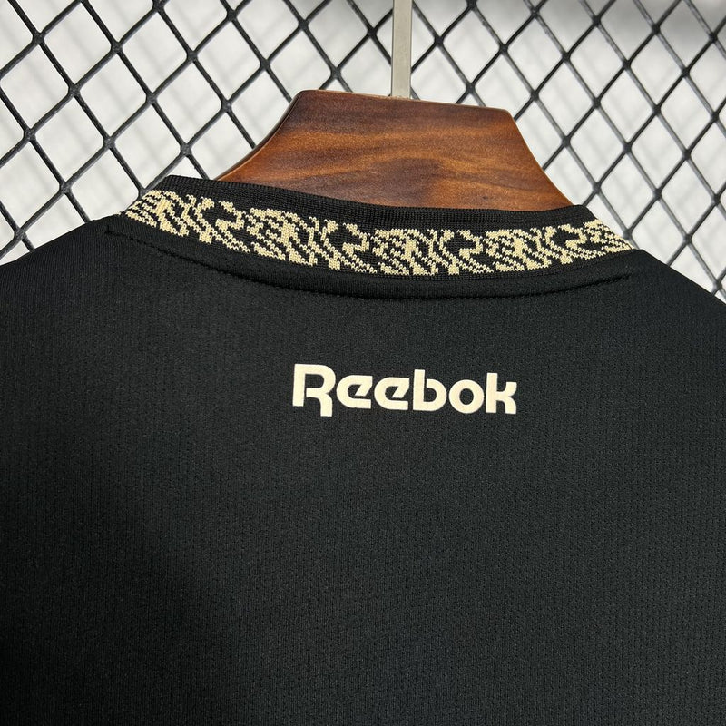 camisa-botafogo-away-ii-2-preta-reebok-24-25-torcedor-neymar-messi-cr7-futebol 