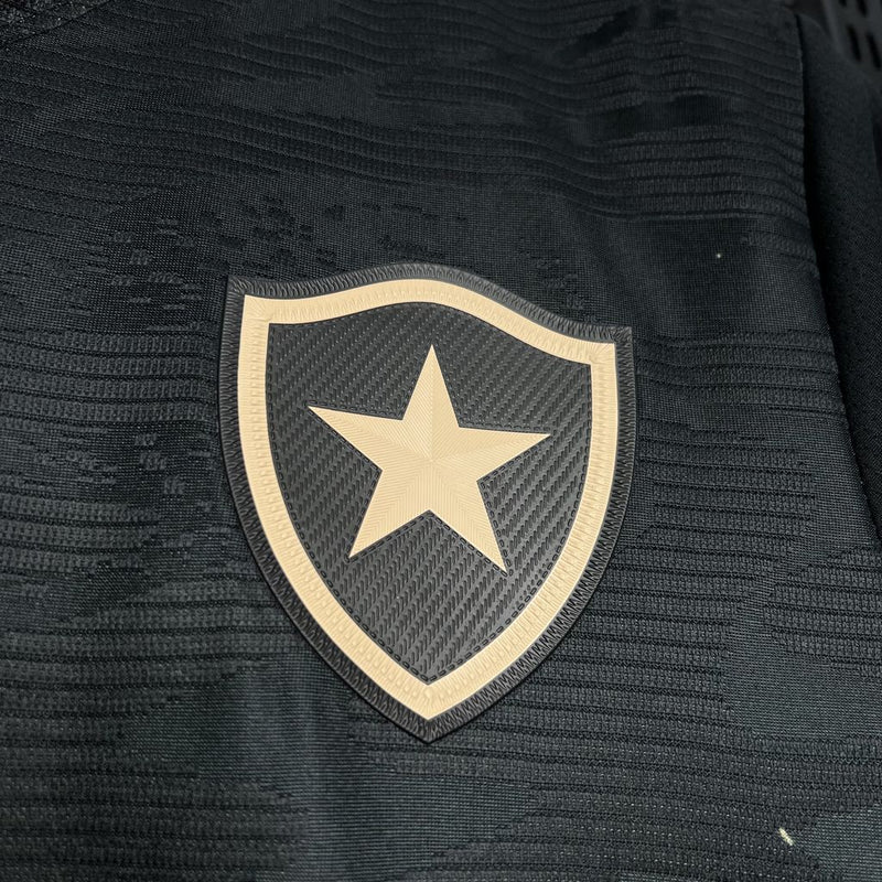 camisa-botafogo-away-ii-2-preta-reebok-24-25-torcedor-neymar-messi-cr7-futebol 