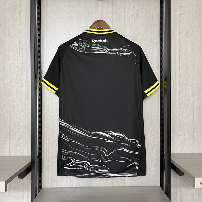 camisa-botafogo-forth-iv-4-preta-parimatch-reebok-24-25-torcedor-neymar-messi-cr7-futebol 