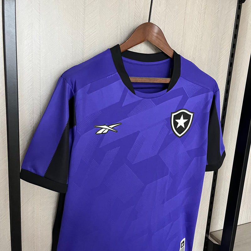 camisa-botafogo-goleiro-roxa-reebok-24-25-torcedor-masculina-neymar-messi-cr7-futebol