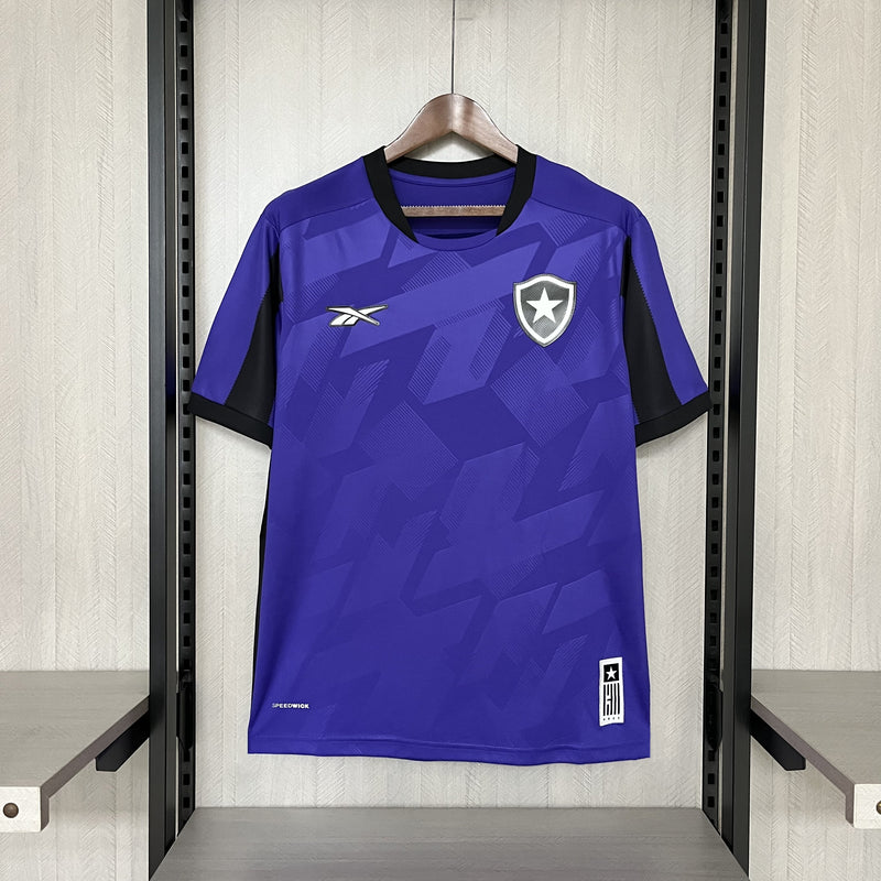 camisa-botafogo-goleiro-roxa-reebok-24-25-torcedor-masculina-neymar-messi-cr7-futebol