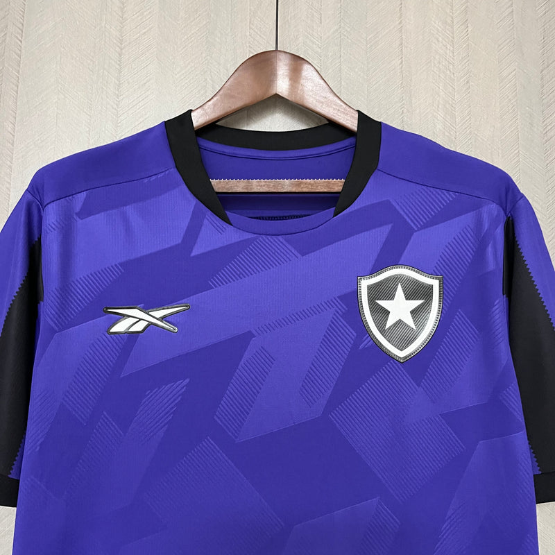 camisa-botafogo-goleiro-roxa-reebok-24-25-torcedor-masculina-neymar-messi-cr7-futebol