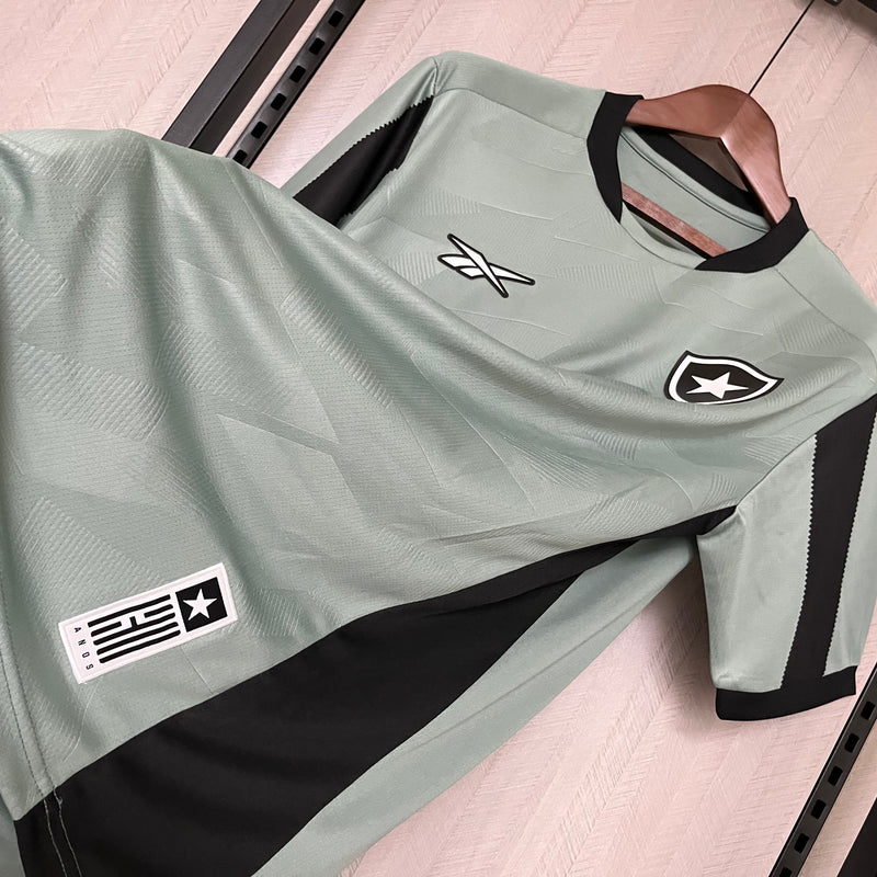 camisa-botafogo-goleiro-verde-reebok-24-25-torcedor-masculina-neymar-messi-cr7-futebol