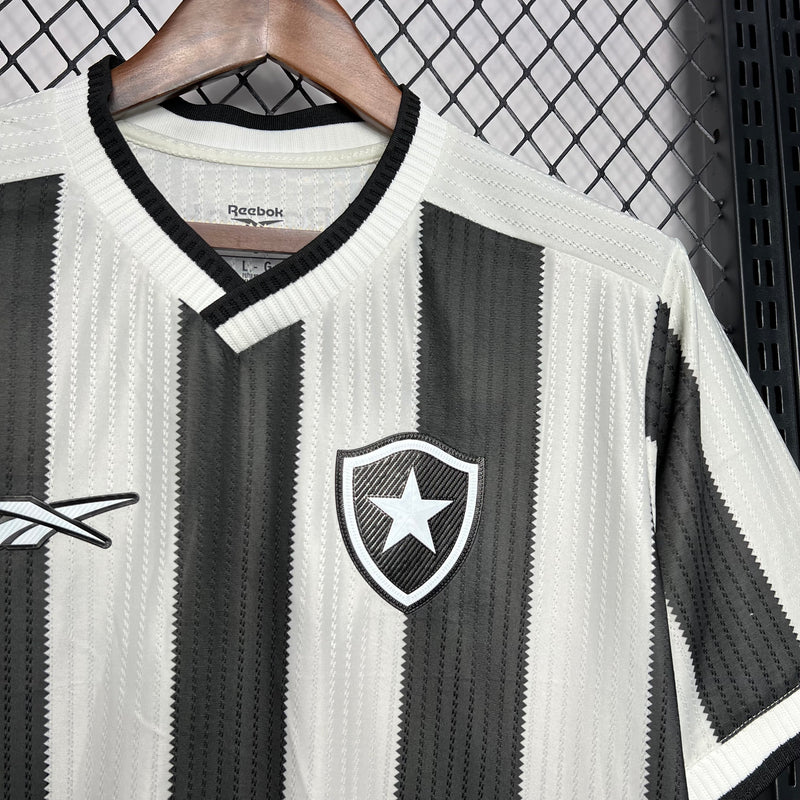 camisa-botafogo-home-i-1-listrada-reebok-24-25-jogador-masculina-neymar-messi-cr7-futebol 