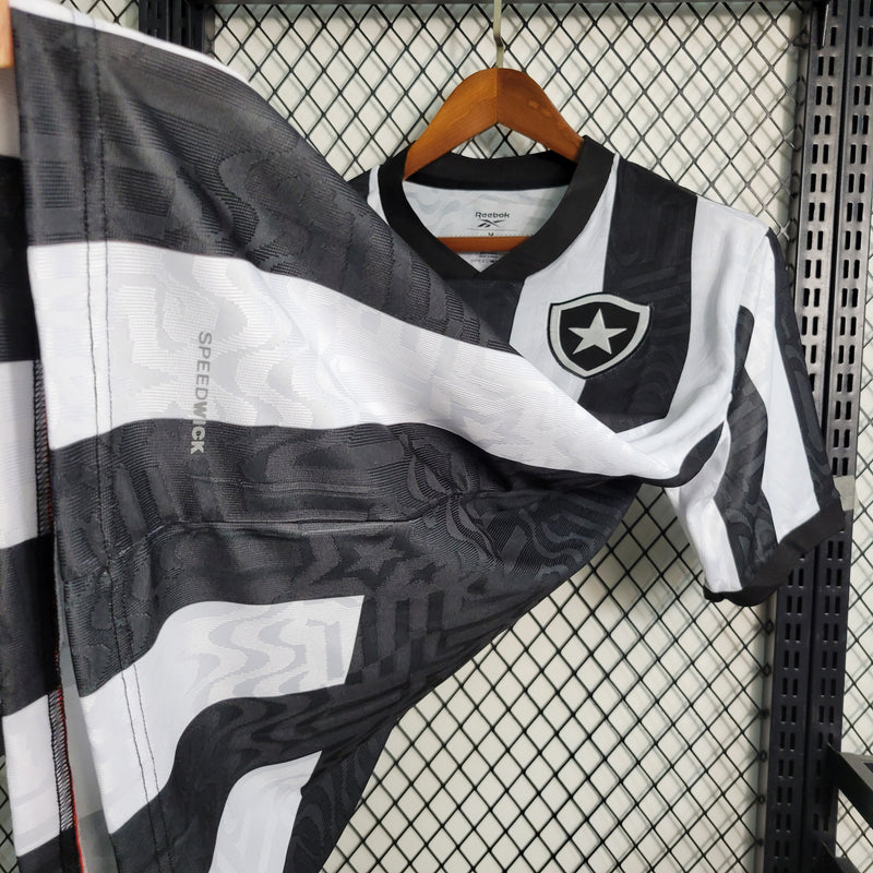 camisa-botafogo-home-i-1-listrada-reebok-23-24-torcedor-masculina-neymar-messi-cr7-futebol