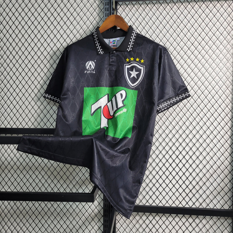 camisa-botafogo-retrô-preta-7upo-finta-1995-torcedor-masculina-neymar-messi-cr7-futebol
