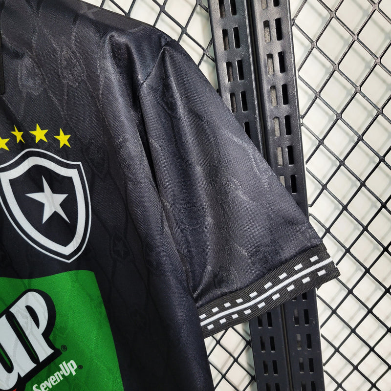 camisa-botafogo-retrô-preta-7upo-finta-1995-torcedor-masculina-neymar-messi-cr7-futebol
