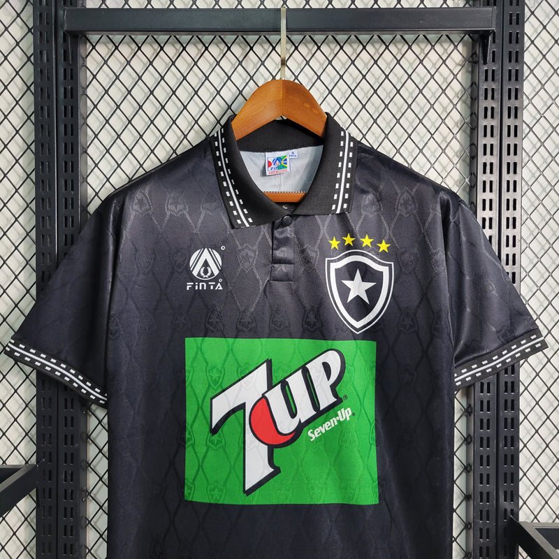 camisa-botafogo-retrô-preta-7upo-finta-1995-torcedor-masculina-neymar-messi-cr7-futebol