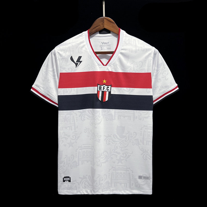 camisa-botafogo sp-home-i-1-branca-volt-23-24-masculina-torcedor-neymar-messi-cr7-futebol 