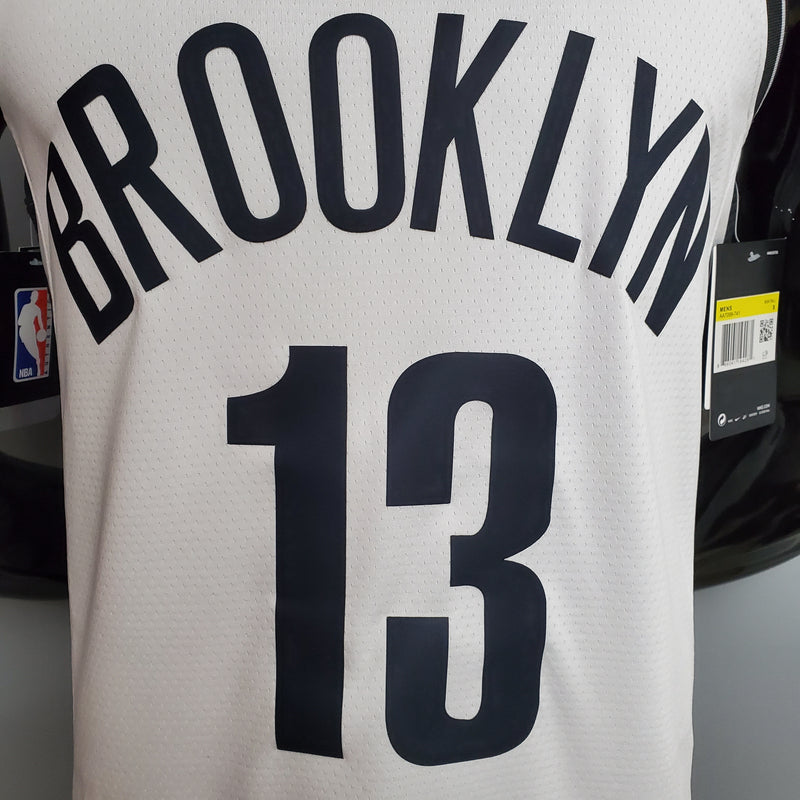 camisa-brooklin nets-home-i-1-branca-infor-nike-michael jordan-james leblon stephen curry-nba