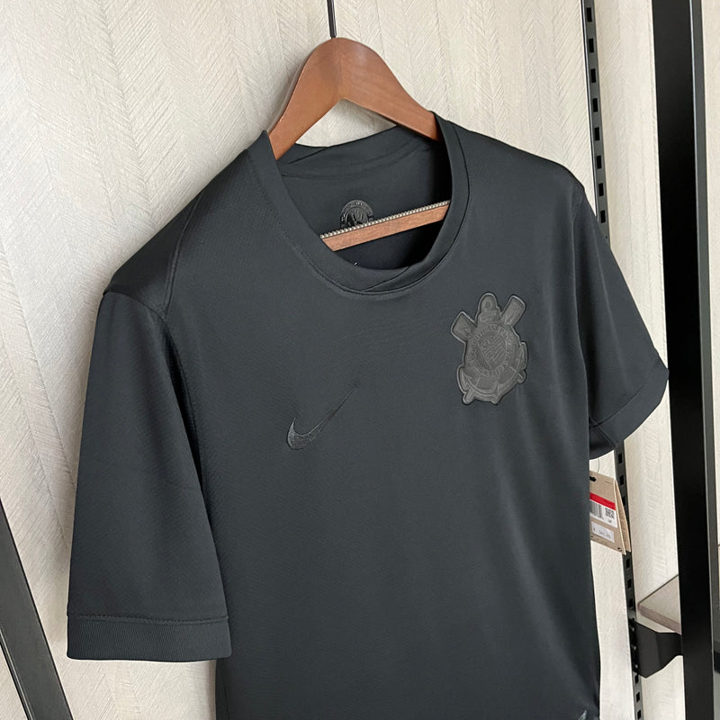 camisa-corinthians-ii-2-preta-nike-24-25-neymar-messi-cr7-futebol 