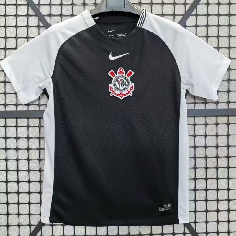 camisa-corinthians-away-ii-2-preta-nike-25-26-neymar-messi-cr7-futebol