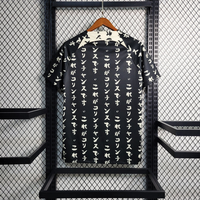 camisa-corinthians-away-japão-iii-3-preta-nike-22-23-neymar-messi-cr7-futebol