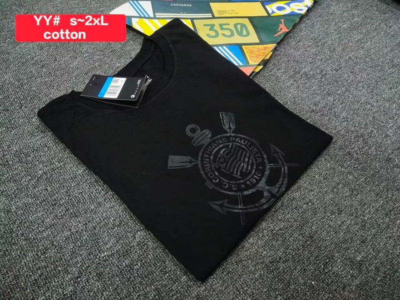 camisa-corinthians-comissão técnica-preta-nike-24-25-neymar-messi-cr7-futebol