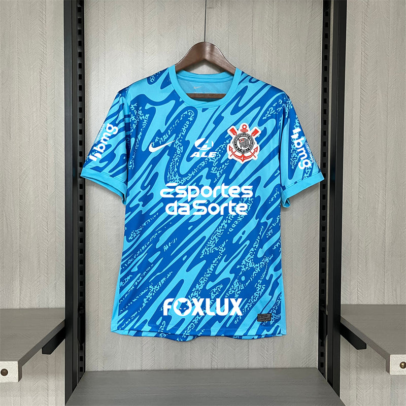 camisa-corinthians-goleiro-azul claro-nike-24-25-neymar-messi-cr7-futebol 