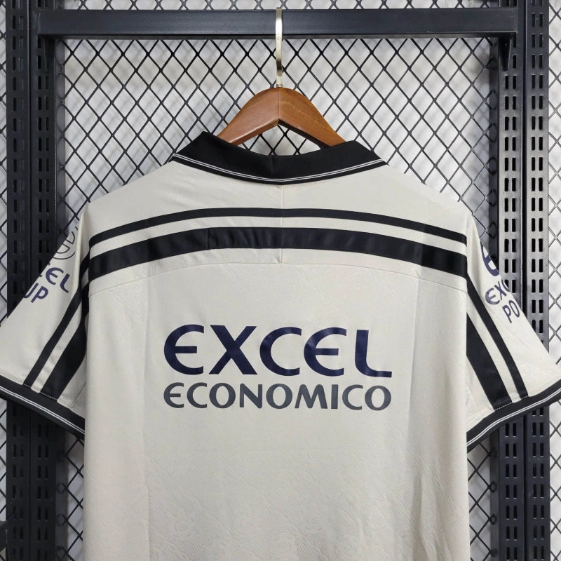 camisa-corinthians-retrô-branca-excel-penalty-1998-neymar-messi-cr7-futebol
